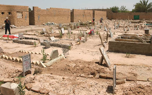 Gravestones for Fallujah victims