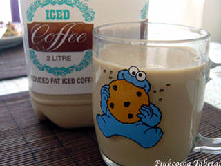 Iced Coffee in my Cookie Monster Mug!