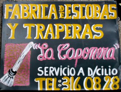 Escobas y trapeadoras La Caponera, servicio a D/cilio