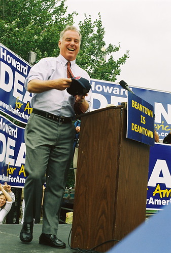 Howard Dean in Boston in 2003