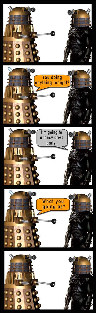 Dalek and Borg fancy dress